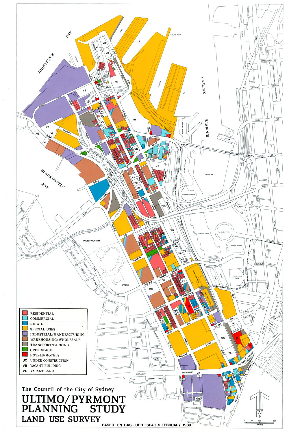 Ultimopyrmont Planning Study Land Use Survey City Of Sydney Archives