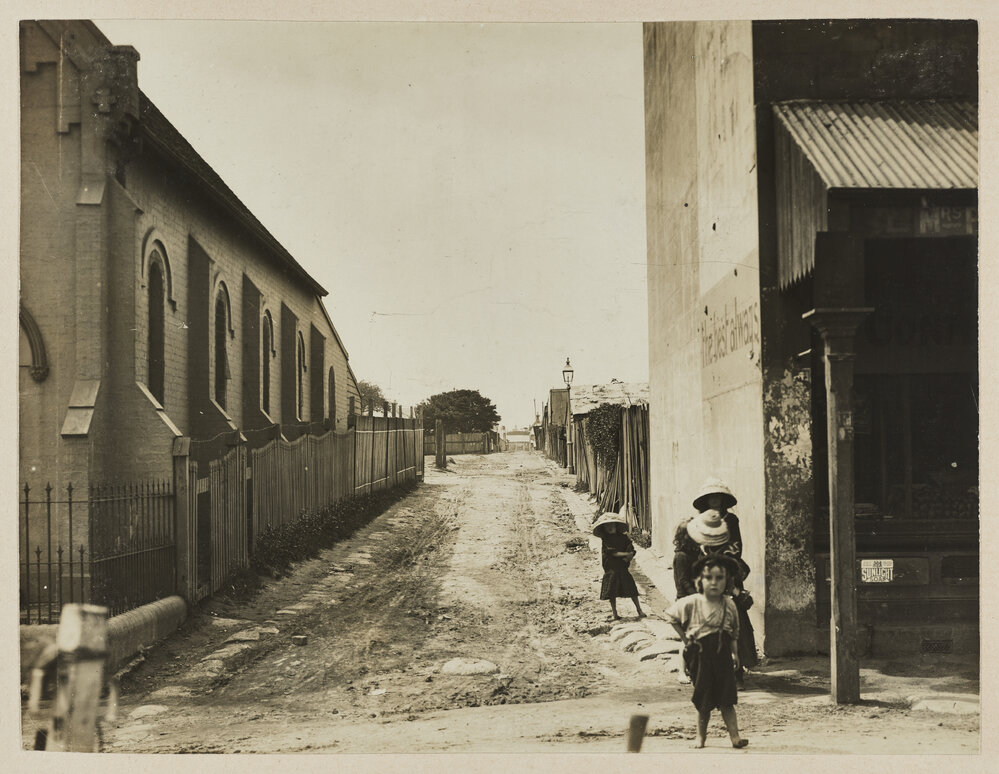 Print Brodie Street in Camperdown 1909 City of Sydney Archives