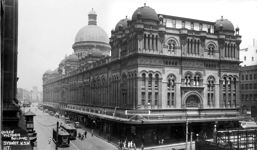 Queen Victoria Building, George Street Sydney, 1920 | City ...