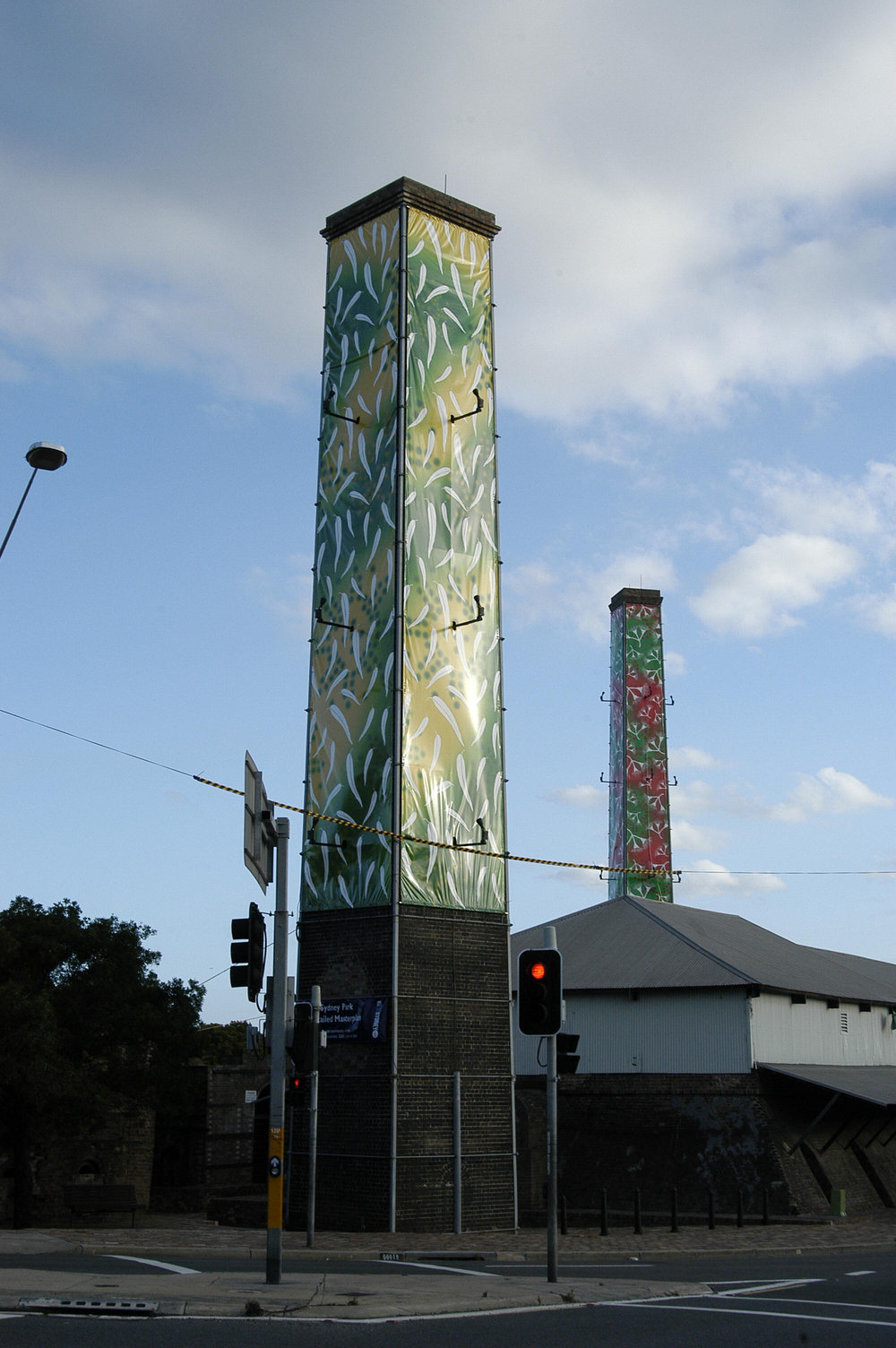 Christmas Decoration lights, old brick works, Princes Highway St Peters ...