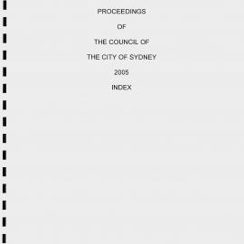 Proceedings of the City of Sydney, 2005 - Vol 1 (Jan-Aug)