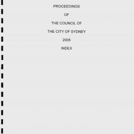 Proceedings of the City of Sydney, 2005 - Vol 2 (Sep-Dec)