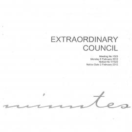 Proceedings of the City of Sydney, 2012 (including Extraordinary Council Meeting)