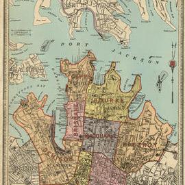 Map - City of Sydney. St Phillips, St James, St Andrews, St Lawrence and Alexandria, 1886-1889