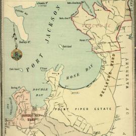 Vaucluse and Woollahra, Parish of Alexandria, circa 1886-1889