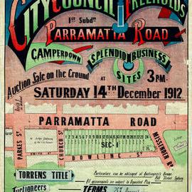 Auction Notice - Parramatta Road Camperdown 1st subdivision, 1912