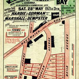 Auction Notice - Barcom Estate Darlinghurst and Rushcutters Bay, 1921
