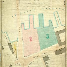 Plan of Market Wharf allotments, no date