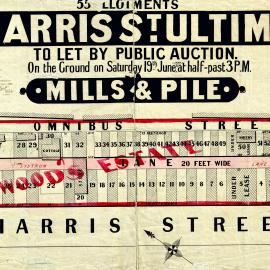 Auction Notice - Woods Estate, Harris Street Ultimo, 1880