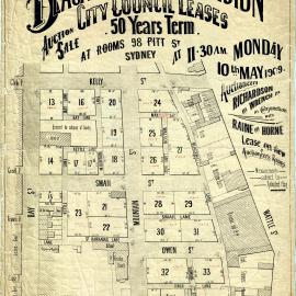 Blackwattle subdivision [area between George, Bay, Kelly, Wattle Streets]