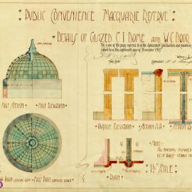 Plan - Underground Convenience - dome and door frames, Macquarie Reserve, no date