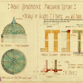 Plan - Underground Convenience - dome and door frames, Macquarie Reserve, no date