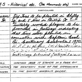 City Engineer's Cards - Plaques - Historical, 1930-1993 