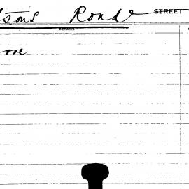 City Engineer's Cards: Watsons Road