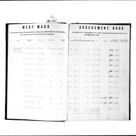 Alexandria Assessment Book (West Ward), 1883