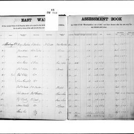 Alexandria Assessment Book (East Ward), 1884