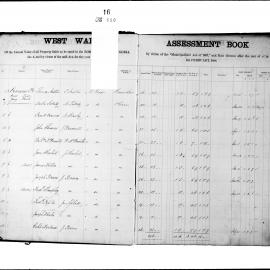 Alexandria Assessment Book (West Ward), 1884