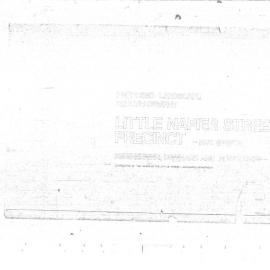 Plan - Proposed landscape redevelopment cover page, Little Napier Street Precinct Paddington [M]