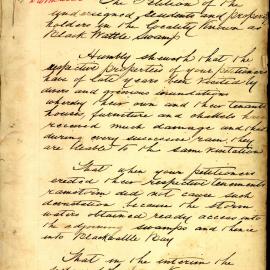 Petition - Request for adequate storm water drainage, Ultimo, 1883