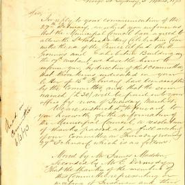 Letter: R.A. Taylor & J.J. Blake, Hon. Secretaries St. Patricks Day Celebration Committee thanking 