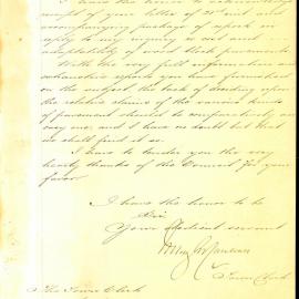 Letter: Town Clerk, Brisbane Municipal Council to the Town Clerk. Acknowledged receipt of report on 