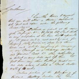 Letter: F Kosten applied that a wooden outhouse at rear of premises 111 Pitt Street used for 