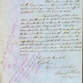 Memorandum: Edward Bell, City Engineer wrote in response to a Report from the Colonial Secretaries Office 