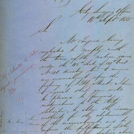 Memorandum: The City Surveyor recommending a referral to the City Solicitor to ensure Mr Toogood of Pitt 