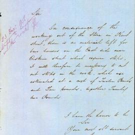 Memorandum: City Surveyor's office advising that there is no stone remaining from work in Kent St, 