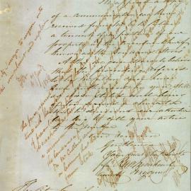 Letter: Moorehead & Young. Enquiring as to why a fence at their property at Bon Accord Wharf leased 