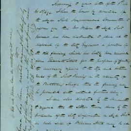 Letter: W H Catlett, Secretary, Hyde Park Improvement Committee. Requesting that the fencing around 