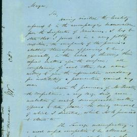 Memorandum: The Inspector of Health reporting to Council on the state of Robin Hood Lane after being 