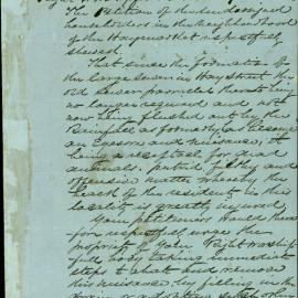 Petition - Complaint from Anthony Hordern and householders about a disused sewer, Hay Street Haymarket, 1864