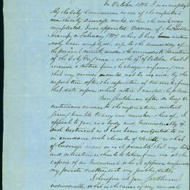 Letter: Sylvanus Abbot seeking compensation for loss of his situation as Overseer of the Lachlan 