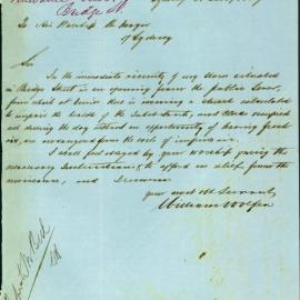 Letter: William Wolfen requesting attention to the nuisance and health risk caused by an opening 