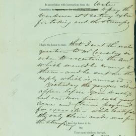 Memorandum: Edward Bell, City Engineer, responding to instruction from the Water Committee to pay the 