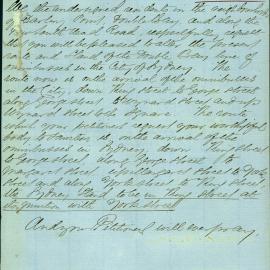 Petition: Henry S. Killick, Henry Edmonds, J. de V. Lamb, Joshua Brown et al residents in the 