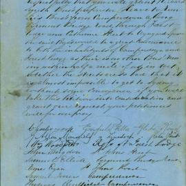 Petition - Request for alteration of an omnibus route, Camperdown and Forest Lodge, 1869