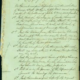 Petition - To prevent flooding in George Street from Gloucester Street, 1869