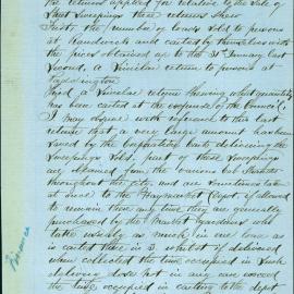 Memorandum - Report of Richard Seymour, Inspector of Nuisances, on depot for street sweepings, Haymarket, 1866