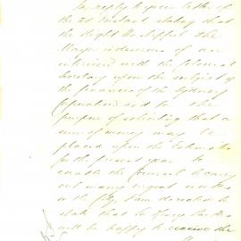 Letter: From the Office of the Colonial Secretary stating that Sir Henry Parkes will meet with the 