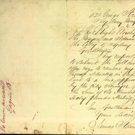 Letter: James Steenson, 621 George Street submitted an offer of £660 to remove four houses situated 