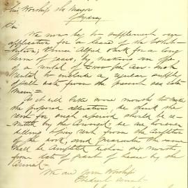Letter: Johnson Hunt & Co. supplementing their application for lease of the Exhibition in Prince 