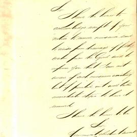 Letter - Will act when drainage of filthy water from Darlinghurst Gaol is identified, 1881