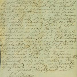 Letter: R.J. Theldon, 24 Jamison Street, Sydney. Request to remedy smell coming from grating on the 