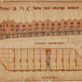 Plan - Municipal Council of Sydney Oxford Street Shops, Darlinghurst, 1912