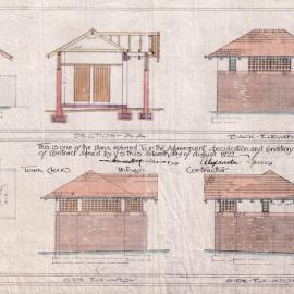 Plan - Public Convenience, Green Park Darlinghurst, 1922