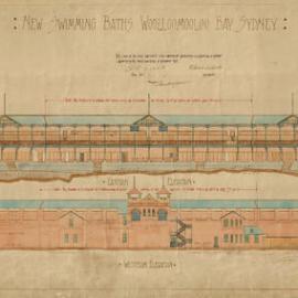 Plan - New Swimming Baths, Woolloomooloo Bay Sydney, 1906-1907
