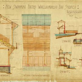 Plan - New Swimming Baths, Woolloomooloo Bay Sydney, 1906-1907