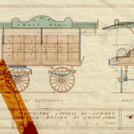 Plan - Municipal Council of Sydney Fruit Stall, 1925